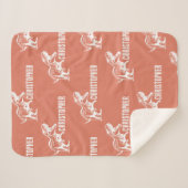 Wiederholter Name T-Rex Signature Raptor Rust Sherpadecke (Vorderseite (Horizontal))