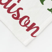 Wiederholter Name und Anfangsgeschlecht Neutrale W Fleecedecke (Ecke)