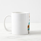 Wiederholter Programmiererhumor mit Kaffee und Cod Kaffeetasse (Links)