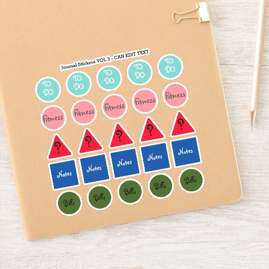 Wiederholter Termin-Zeitschriftenplaner-Tagebuch C Aufkleber (Notizbuch)