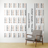 Wiederholter weißer Hintergrund für benutzerdefini Wandteppich (Beispiel (Horizontal))