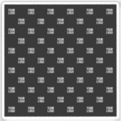 Wiederholtes Bild-, Design- oder Firmenlogo Aufkleber (Vorderseite)