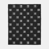 Wiederholtes Bild-, Design- oder Firmenlogo Fleecedecke (Vorderseite)