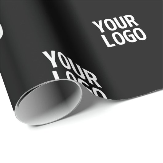 Wiederholtes Bild-, Design- oder Firmenlogo Geschenkpapier (Rolleneckpunkt)