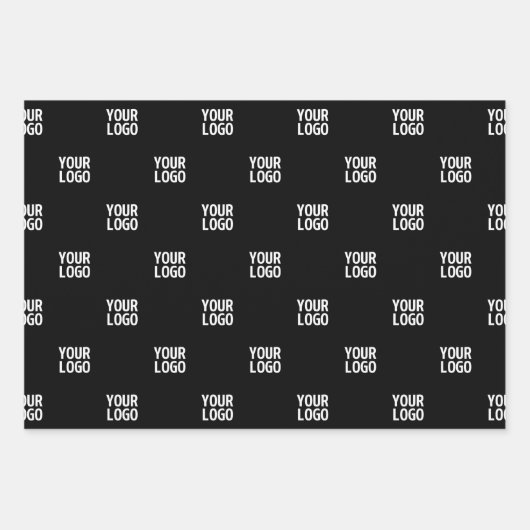 Wiederholtes Bild-, Design- oder Firmenlogo Geschenkpapier Set (Vorderseite 3)
