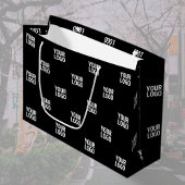 Wiederholtes Bild-, Design- oder Firmenlogo Große Geschenktüte