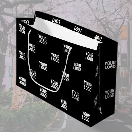 Wiederholtes Bild-, Design- oder Firmenlogo Große Geschenktüte