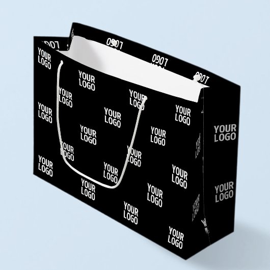 Wiederholtes Bild-, Design- oder Firmenlogo Große Geschenktüte
