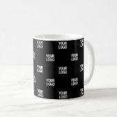 Wiederholtes Bild-, Design- oder Firmenlogo Kaffeetasse (VorderseiteRechts)