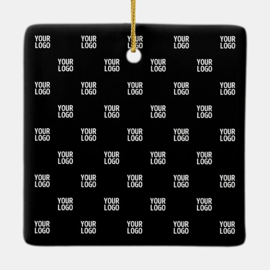 Wiederholtes Bild-, Design- oder Firmenlogo Keramikornament (Rückseite)