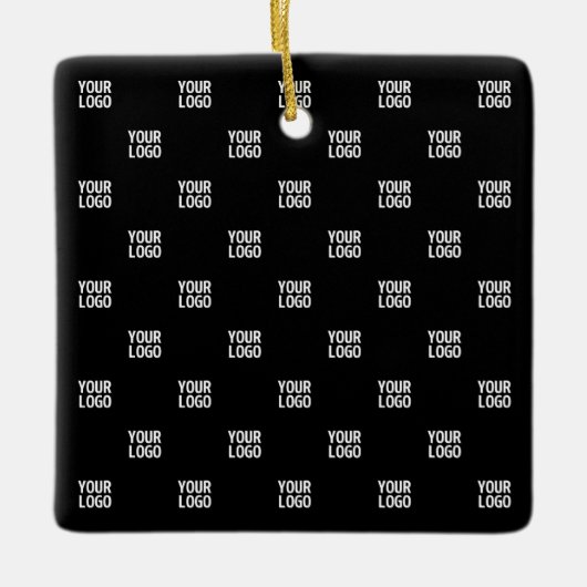 Wiederholtes Bild-, Design- oder Firmenlogo Keramikornament (Vorderseite)