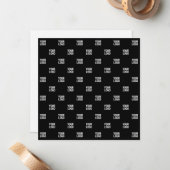 Wiederholtes Bild-, Design- oder Firmenlogo Mitteilungskarte (Vorderseite/Rückseite Beispiel)