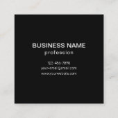 Wiederholtes Bild-, Design- oder Firmenlogo Quadratische Visitenkarte (Rückseite)
