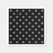 Wiederholtes Bild-, Design- oder Firmenlogo Serviette (Vorderseite)