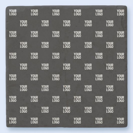 Wiederholtes Bild-, Design- oder Firmenlogo Steinuntersetzer