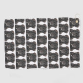 Wiederholtes Foto-Muster Golfhandtuch (Horizontal)