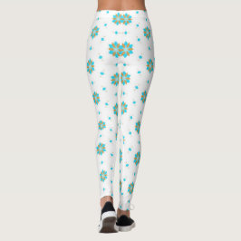 wiederholtes geometrisches Blumenmuster-Design  Leggings