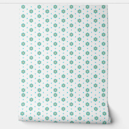 wiederholtes geometrisches Blumenmuster-Design  Tapete