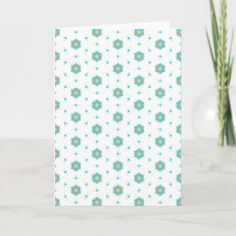 wiederholtes geometrisches Blumenmusterdesign  Karte