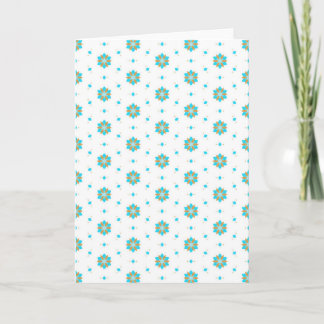 wiederholtes geometrisches Blumenmusterdesign Karte