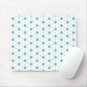 wiederholtes geometrisches Blumenmusterdesign Mousepad (Mit Mouse)