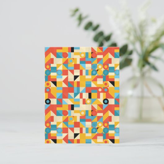 Wiederholtes mehrfarbiges Muster (Stehend Vorderseite)