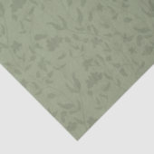 Wiederholtes Muster der grünen Blüte Seidenpapier (Ausschnitt)