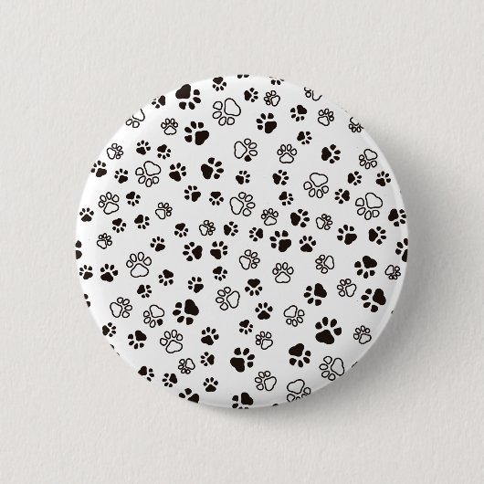 Wiederholtes Muster der Katze Button (Vorderseite)