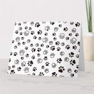 Wiederholtes Muster der Katze Dankeskarte