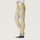 Wiederholtes Muster in Pastellfarben Leggings (Links)