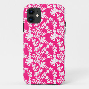 Wiederholtes Muster in Rosa und Weiß Case-Mate iPhone Hülle