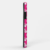 Wiederholtes Muster in Rosa und Weiß Case-Mate iPhone Hülle (Hinten/Rechts)