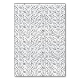 Wiederholtes Muster kleiner, stilisierter Formen a Tischnummer