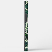 Wiederholtes raues Smaragdgrün unter weißer Textur Case-Mate iPhone Hülle (Rückseite / Rechts)