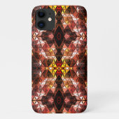 Wiederholtes rotes Dreieck, das seltsame Formen er Case-Mate iPhone Hülle (Rückseite)