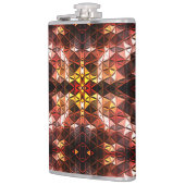 Wiederholtes rotes Dreieck, das seltsame Formen er Flachmann (Links)