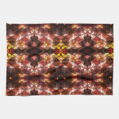 Wiederholtes rotes Dreieck, das seltsame Formen er Geschirrtuch (Horizontal)