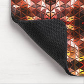 Wiederholtes rotes Dreieck, das seltsame Formen er Mousepad (Ecke)