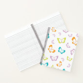 Wiederholtes Schmetterlingsmuster Notizblock (Innenseite)