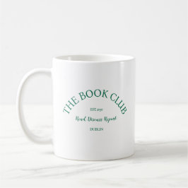 Wiederholung der Buchklub Green Wappen Read-Diskus Kaffeetasse