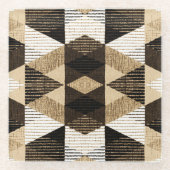 Wiederholung der Geometrie: Texturierte Hintergrun Glasuntersetzer (Vorderseite)