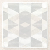 Wiederholung der Geometrie: Texturierte Hintergrun Glasuntersetzer (Rückseite)