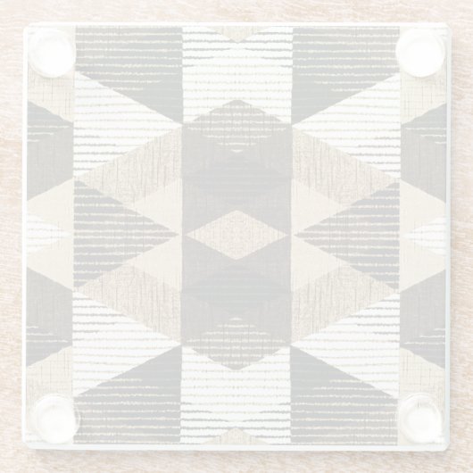 Wiederholung der Geometrie: Texturierte Hintergrun Glasuntersetzer (Rückseite)