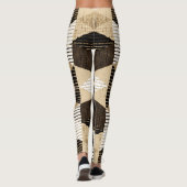 Wiederholung der Geometrie: Texturierte Hintergrun Leggings (Rückseite)