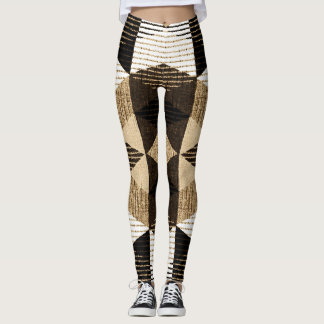 Wiederholung der Geometrie: Texturierte Hintergrun Leggings
