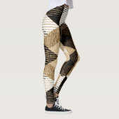 Wiederholung der Geometrie: Texturierte Hintergrun Leggings (Rechts)