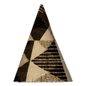 Wiederholung der Geometrie: Texturierte Hintergrun Partyhütchen (Rechts)