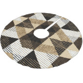 Wiederholung der Geometrie: Texturierte Hintergrun Polyester Weihnachtsbaumdecke (Schrägansicht)