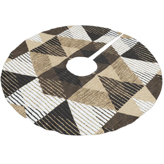 Wiederholung der Geometrie: Texturierte Hintergrun Polyester Weihnachtsbaumdecke (Schrägansicht)