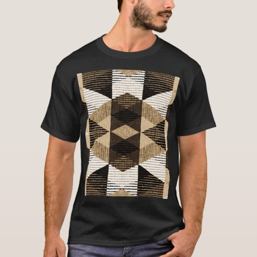 Wiederholung der Geometrie: Texturierte Hintergrun T-Shirt (Vorderseite)